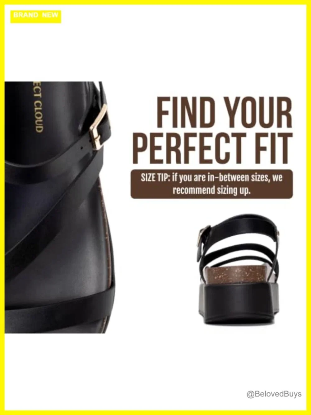 Women's Platform Sandals - Plush & Soft Insole, Adjustable Straps